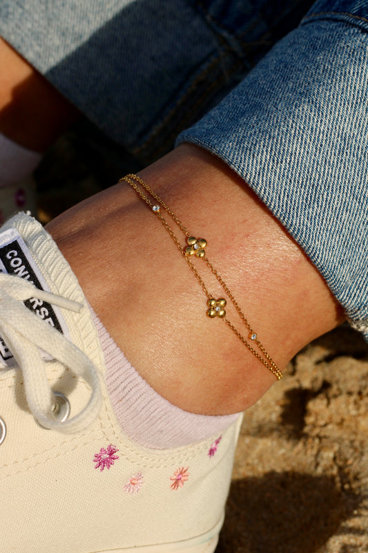 Chaine de cheville Perla Suave